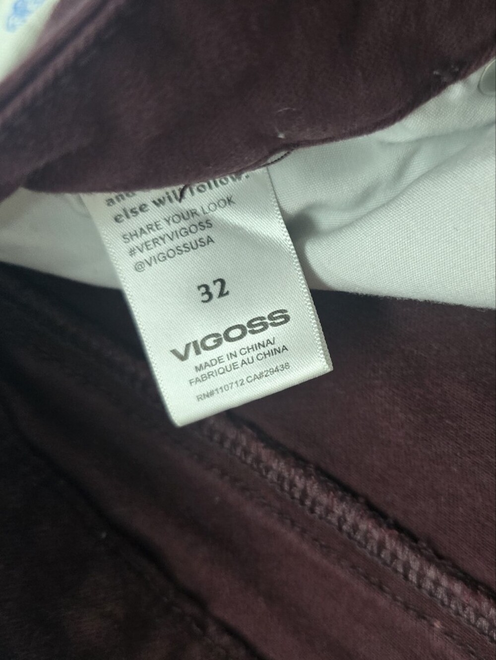 VIGOSS Maroon Wide Leg Pants - Picture 5 of 6